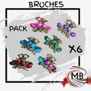 Distribución mayorista de broches para cabello con diseño de mariposas en relieve y esmalte de colores. Accesorios para revendedores en Argentina con despacho en 48hs. Precios directos de fábrica a través de MB Comercializa para locales de moda.
