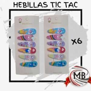 Hebillas Tic Tac Ositos x6 por mayor con precios directos de distribuidora mayorista MB Comercializa. Despacho garantizado en 48 horas a todo el territorio nacional argentino.