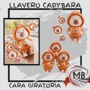 Llavero de carpincho capibara con movimiento mecánico MB Comercializa. Juguete interactivo de alta rotación con precios directos mayoristas y despacho en 48 horas a toda Argentina.
