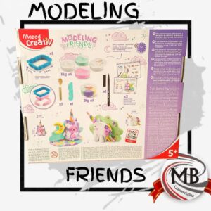 Distribución mayorista de set creativo de masa para modelar figuras de unicornio en Argentina, kit de masa de modelar didáctica para niños, artículos de juguetería y librería MB Comercializa con despacho nacional en 48 horas.