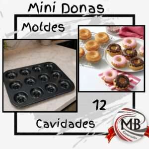 MOLDES DE MINI DONAS 12 CAVIDADES