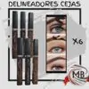 Lápiz delineador de cejas con cepillo difuminador incorporado tono marrón. DESPACHO EN 48 HORAS GARANTIZADO a toda Argentina. Calidad profesional para venta mayorista en MB Comercializa.