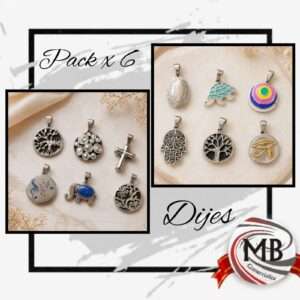 PACK X 6 DIJES CHICOS ACERO. Q VARIOS DISEÑOS
