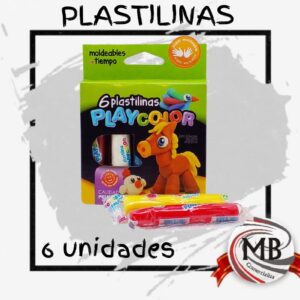 PLASTILINAS X 6 PLAYCOLOR