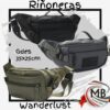 Rinonera grande wanderlust reforzada urbana tactica 35x25 cm bolsillos con cierre correa regulable marroquineria venta mayorista MB Comercializa.
