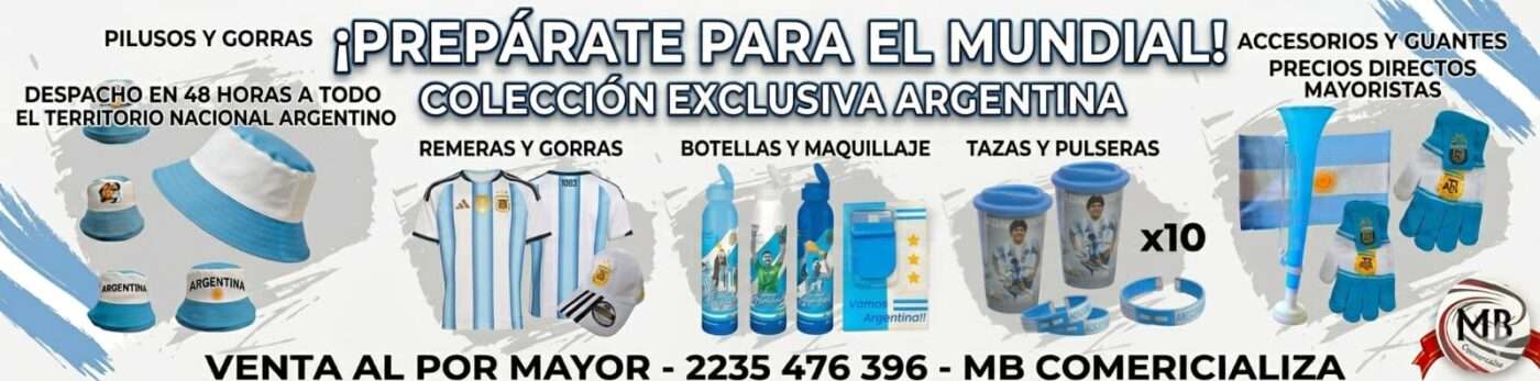 Distribución mayorista de accesorios Argentina Mundial, pilusos y gorras con diseño exclusivo, logística federal MB Comercializa con salida de depósito en 48 horas.