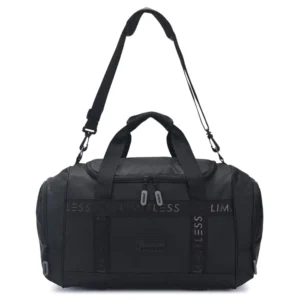 Detalle de cierre reforzado con doble deslizador metálico en bolso deportivo mayorista MB Comercializa