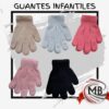 Guantes infantiles de lana colores surtidos pack mayorista MB Comercializa