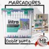 Set de marcadores artísticos profesionales de 60 colores con doble punta, precio mayorista directo y despacho en 48 horas a toda Argentina mediante MB Comercializa.