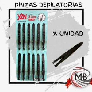 Pinzas depilatorias profesionales de precisión punta diagonal pack mayorista MB Comercializa