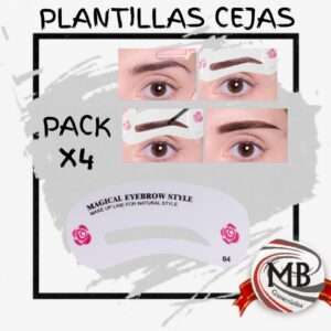 PACK X 4 PLANTILLAS PARA CEJAS