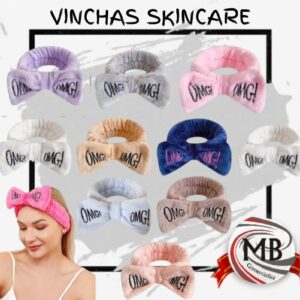 Vincha elástica de toalla suave para rutinas de belleza y cuidado facial en colores pastel. Venta por mayor con logística de 48 horas en toda la Argentina y precios directos mayoristas en MB Comercializa.