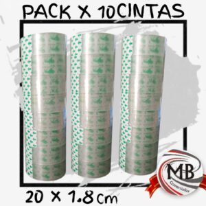 PACK X10 CINTAS ADHESIVAS 20X1.8CM