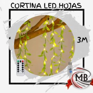 CORTINAS LED HOJAS 3 MTS ANCHO 0.90 LARGO