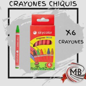 CRAYONES CHIQUIS SKYCOLOR X 6