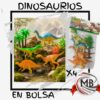 DINOSAURIOS X4 CON ACCESORIOS EN BOLSA