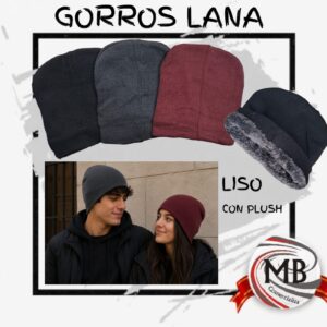 "Gorros de lana tejidos abrigados para invierno. DESPACHO EN 24 HORAS hacia todo el territorio nacional argentino. Precios directos mayoristas en MB comercializa.com.ar para locales de indumentaria y polirrubros."