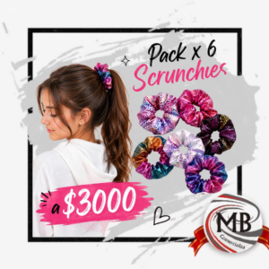 PACK X 6 COLITAS SCRUNCHIES