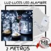 LUZ-LUCES LED ALAMBRE 2 METROS BLANCA