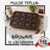 MOLDES TEFLÓN BROWNIE 12 CAVIDADES DE 6X6 CM