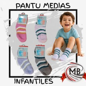 "Pantumédias infantiles con diseño de rayas y colores vibrantes. DESPACHO EN 24 HORAS por Correo Argentino a todo el país. Precios directos mayoristas en MB comercializa.com.ar para locales de indumentaria y polirrubros."