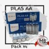 PACK X 4 PILAS AA