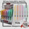 CAJA X 36 RESALTADORES FINOS PASTELES