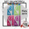 SET GEOMETRICO FLEX 3PCS 20 CM