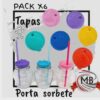 Tapas plásticas porta sorbete pack mayorista colores surtidos para frascos bazar envío 48 horas a toda Argentina en MB Comercializa.