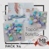 Tapón para botellas pack x6 silicona colores pastel bazar mayorista despacho 48 horas a toda Argentina precios directos en MB Comercializa.