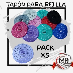 Pack de 5 tapones para rejilla de silicona en varios colores de MB Comercializa. Accesorios prácticos para el hogar con despacho en 48 horas a todo el territorio nacional argentino. Compra online en mbcomercializa.com.ar