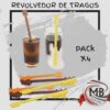 Pack de 4 revolvedores de tragos con diseño de guitarras de MB Comercializa. Accesorios divertidos para coctelería con despacho en 48 horas a todo el territorio nacional argentino. Compra online en mbcomercializa.com.ar