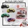 Autos die-cast de metal por mayor en MB Comercializas. Precios directos mayoristas con despacho rápido en 24 horas a toda Argentina por Correo Argentino.