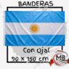 Bandera de Argentina con ojal de 90x150 cm por mayor, bandera argentina grande de tela celeste y blanca con sol para mastil, eventos masivos y cotillon con despacho rapido en 24 horas por Correo Argentino mediante mbcomercializa.com.ar.