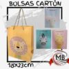 Bolsas de cartón infantiles de 18x23cm para regalo con diseños de animales de la selva como león, jirafa, cebra y elefante con glitter de MB Comercializa. Distribuidora mayorista de envoltorios con despacho rápido en 24 horas y envíos a toda la Argentina por Correo Argentino.