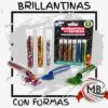 6 TUBOS BRILLANTINAS CON FORMAS SIFAP