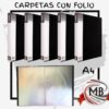 Carpeta con folios transparentes por mayor en Argentina. Envío en 24 horas por Correo Argentino desde mbcomercializa.com.ar.