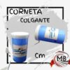 Corneta colgante de Argentina por mayor, vuvuzela plastica celeste y blanca con cordon para hinchas de la seleccion y cotillon deportivo con despacho rapido en 24 horas por Correo Argentino mediante mbcomercializa.com.ar.