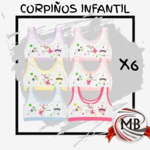 PACK X 6 CORPIÑOS INFANTILES YUE