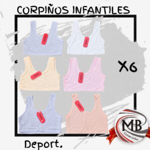 PACK X 6 CORPIÑOS INFANTILES DEPORT