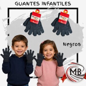 GUANTES INFANTILES NEGRO