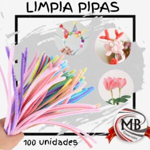 PACK X100 LIMPIA PIPAS PASTELES