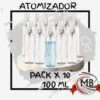 Pack por 10 atomizadores rociadores de 100 ml con precios directos mayoristas y despacho en 24 horas a toda la Argentina por Correo Argentino a través de mbcomercializa.com.ar