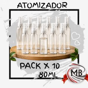 Pack por 10 atomizadores pulverizadores de 80 ml con precios directos mayoristas y despacho en 24 horas a toda la Argentina por Correo Argentino a través de mbcomercializa.com.ar