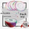 PACK X 12 RUEDAS ALFILERE CON CABEZA 480U