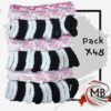 PACK X 48 COLITAS BLANCA Y NEGRA