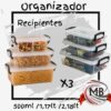 SET BOX ORGANIZADORES-RECIPIENTES X 3