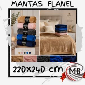 MANTAS FLANEL IMPERIAL  2 1/2 PLAZA 220X240CM