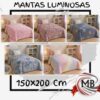 Mantas luminosas infantiles de 150x200 cm que brillan en la oscuridad para venta mayorista directa, con despacho rápido en 24 horas y envíos a toda Argentina por Correo Argentino desde mbcomercializa.com.ar.