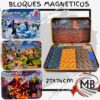 Bloques magneticos tipo cubo de 60 piezas en lata por mayor en MB Comercializa. Distribuidor mayorista de juguetes didacticos de construccion, cubos magneticos tematica mundo de pixeles con lata contenedora de 21x14 cm y despacho rapido en 24 horas a toda Argentina via Correo Argentino.